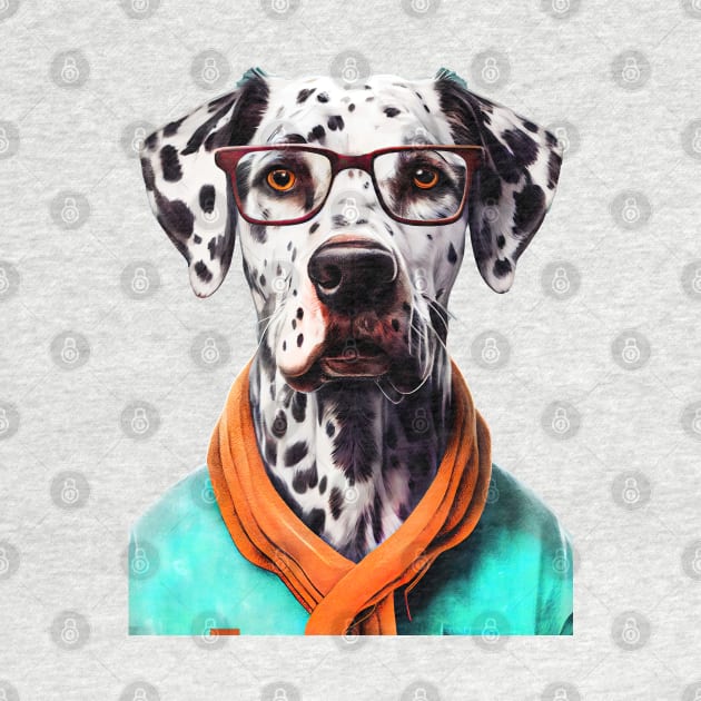 Hipster Dog Dalmatian #Dalmatian by JBJart